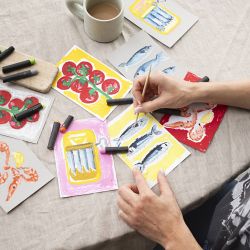 Mini Kit de manualidades de pasteles al óleo