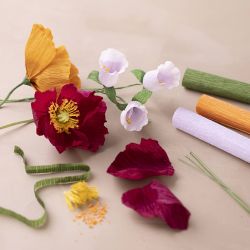 Kit de manualidades para principiantes Papel Crespón