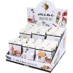 Expositor de mesa con Mini Kit de manualidades, 60 set/ 1 paquete