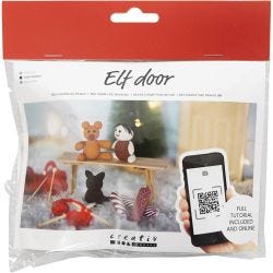 Mini Kit de manualidades Puerta de Elfo, Regalos de navidad, 1 paquete