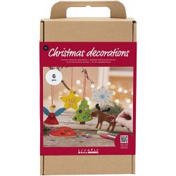 Kit de manualidades Adornos Navideños, Colorear, 1 paquete
