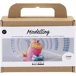 Mini Kit de manualidades Modelado, Monstruo Freddy, rosa neón, 1 paquete