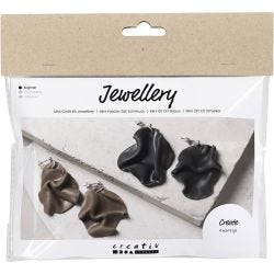 Mini Kit de Manualidades Joyería, Pendientes doblados, 1 paquete