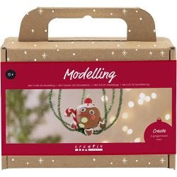 Mini kit de manualidades Modelado, Hombre de jengibre, surtido de colores, 1 paquete