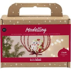 Mini kit de manualidades Modelado, Figura navideña en forma de corazón, surtido de colores, 1 paquete