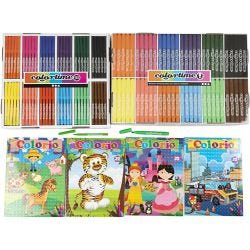 Set de libros para colorear

