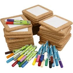 Pintar posavasos, 15,5x15,5 cm, surtido de colores, 1 set