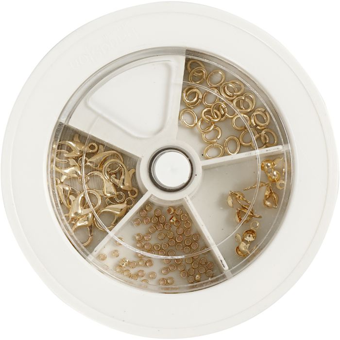 Kit básico de joyería, dorado/plateado, 1 set