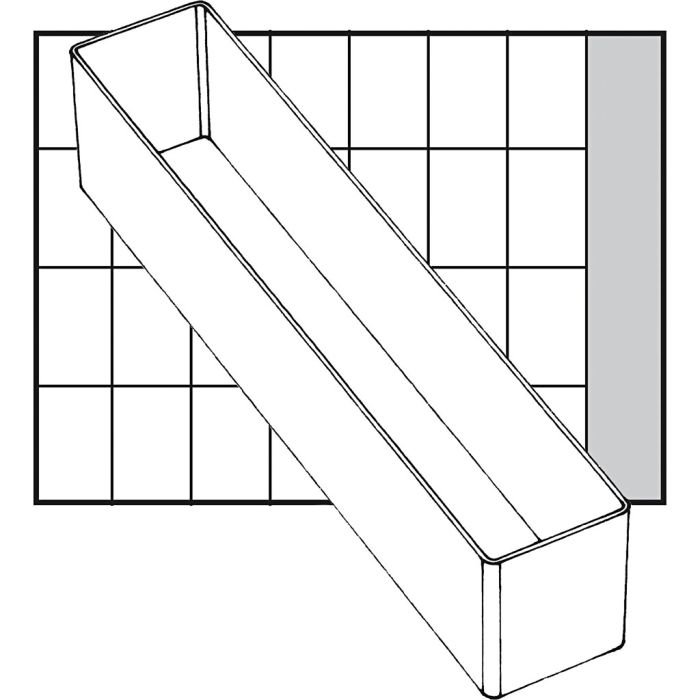 Caja interior de almacenaje, medida A9-4, A: 47 mm, medidas 218x39 mm, 1 ud