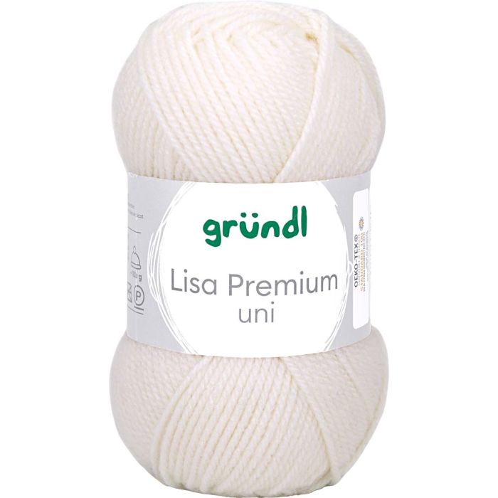 usando agujas 3-3,5, crema, 50 gr/ 1 bola