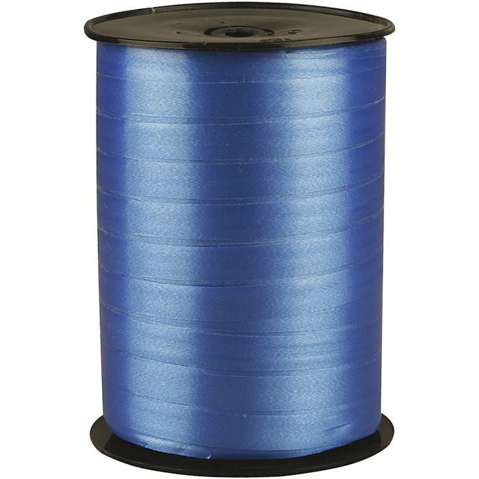 Cinta de plástico, A: 10 mm, glossy, azul, 250 m/ 1 rollo