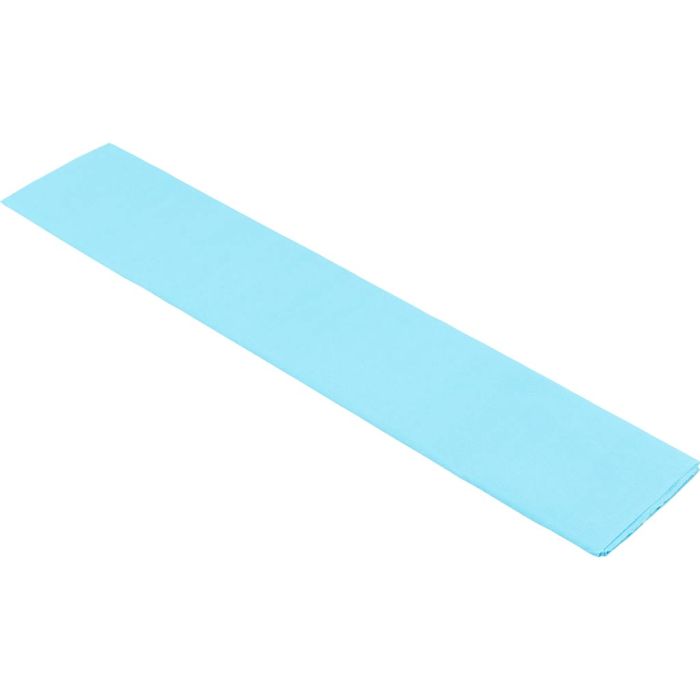 Papel Crepé, hoja 50x250 cm, 22 gr, azul claro, 1 pliegues/ 1 paquete