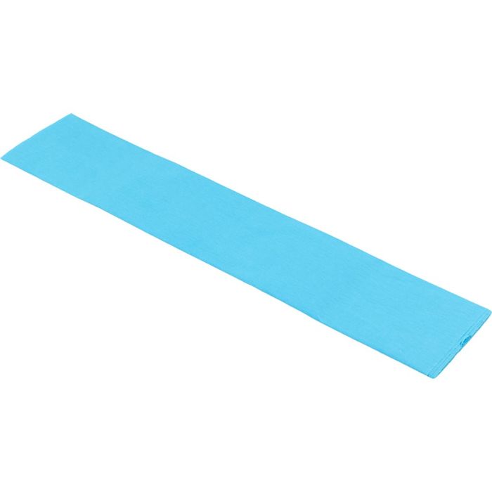 Papel Crepé, hoja 50x250 cm, 22 gr, turquesa, 1 pliegues/ 1 paquete