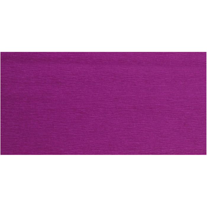 Papel Crepé, hoja 50x250 cm, 22 gr, violeta, 10 pliegues/ 1 paquete