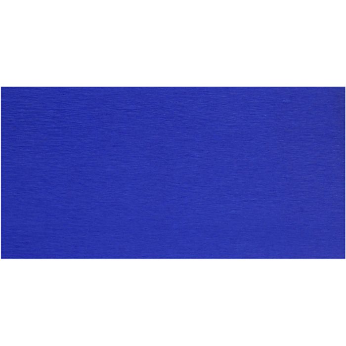 Papel Crepé, hoja 50x250 cm, 22 gr, azul, 10 pliegues/ 1 paquete