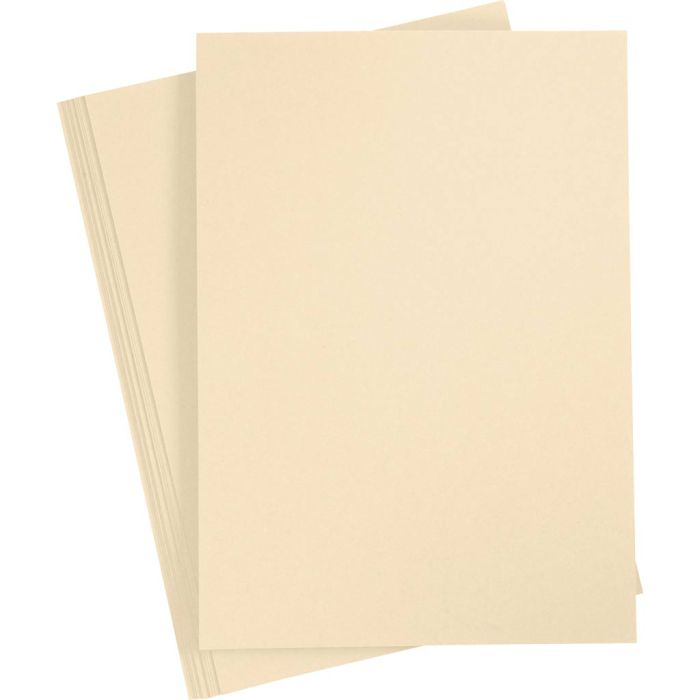 Papel de la cartulina, A4, 180 gr, polvo claro, 25 hoja/ 1 paquete