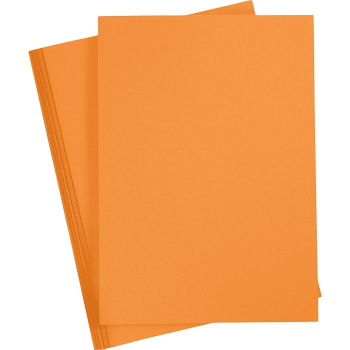 Papel de la cartulina, A3, 180 gr, naranja, 25 hoja/ 1 paquete