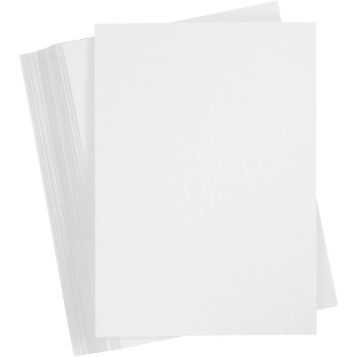 Cartulina, A5, hoja 148x210 mm, 250 gr, blanco, 100 hoja/ 1 paquete