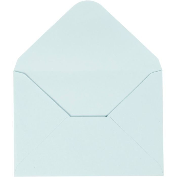 Sobres, medida sobre 11,5x16 cm, 110, azul claro, 10 ud/ 1 paquete