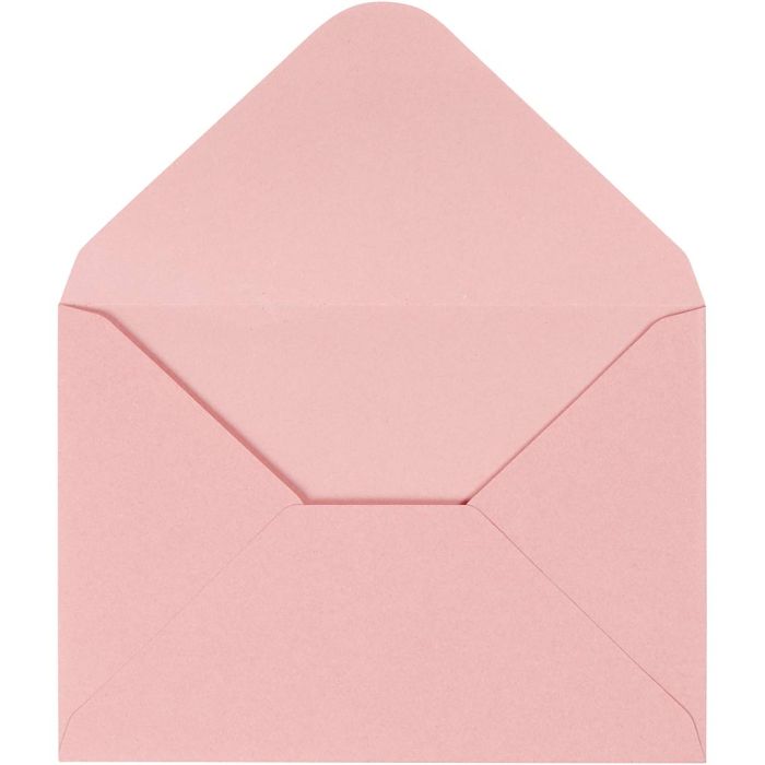 Sobres, medida sobre 11,5x16 cm, 110, rojo claro, 10 ud/ 1 paquete