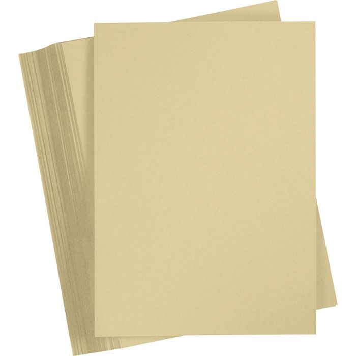 Papel de la cartulina, A4, hoja 210x297 mm, 180 gr, beige, 100 hoja/ 1 paquete