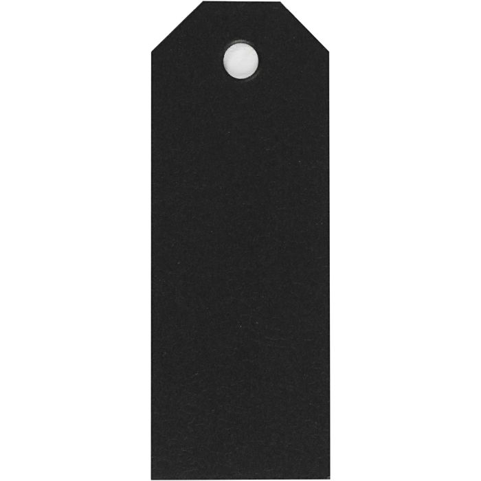Etiquetas Manila, medidas 3x8 cm, 220 gr, negro, 20 ud/ 1 paquete