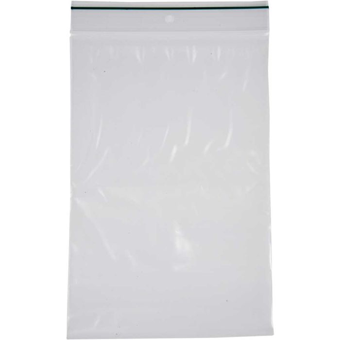 Bolsas auto cierre Zip, medidas 12x18 cm, grosor 0,05 mm, 100 ud/ 1 paquete