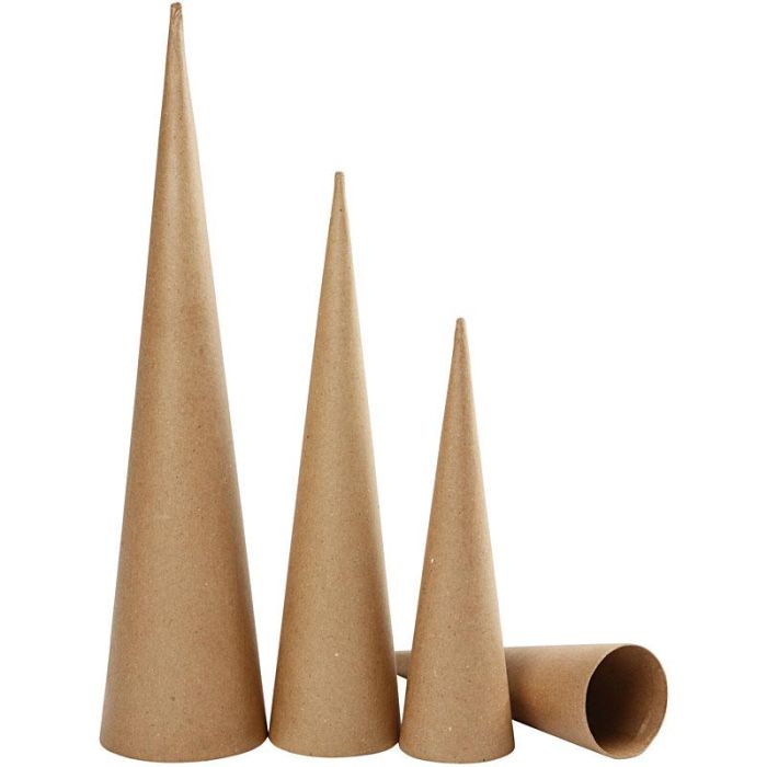 Conos Largos, A: 30-40-50 cm, dia 8-9-11,5 cm, 3 ud/ 1 paquete