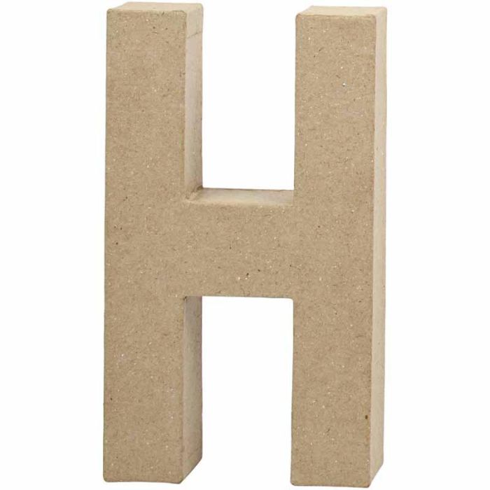 Letra, H, A: 20,2 cm, A: 11,2 cm, grosor 2,5 cm, 1 ud