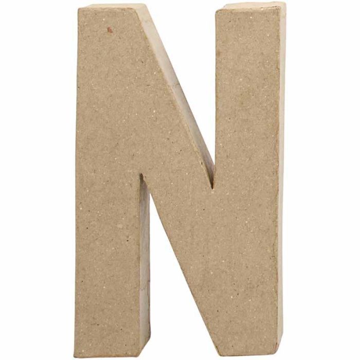 Letra, N, A: 20,2 cm, A: 11,5 cm, grosor 2,5 cm, 1 ud