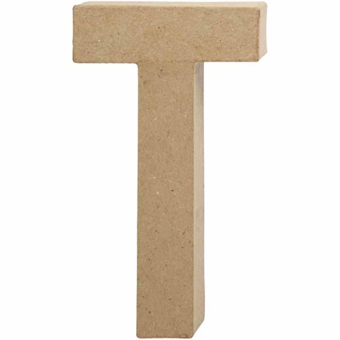 Letra, T, A: 20,5 cm, A: 11 cm, grosor 2,5 cm, 1 ud