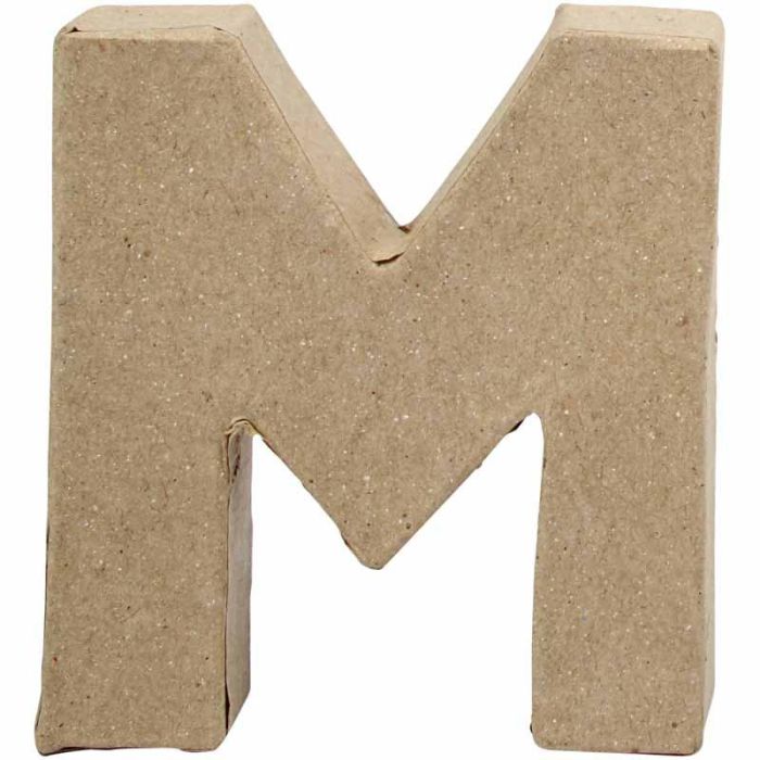 Letra, M, A: 10 cm, A: 9 cm, grosor 1,7 cm, 1 ud