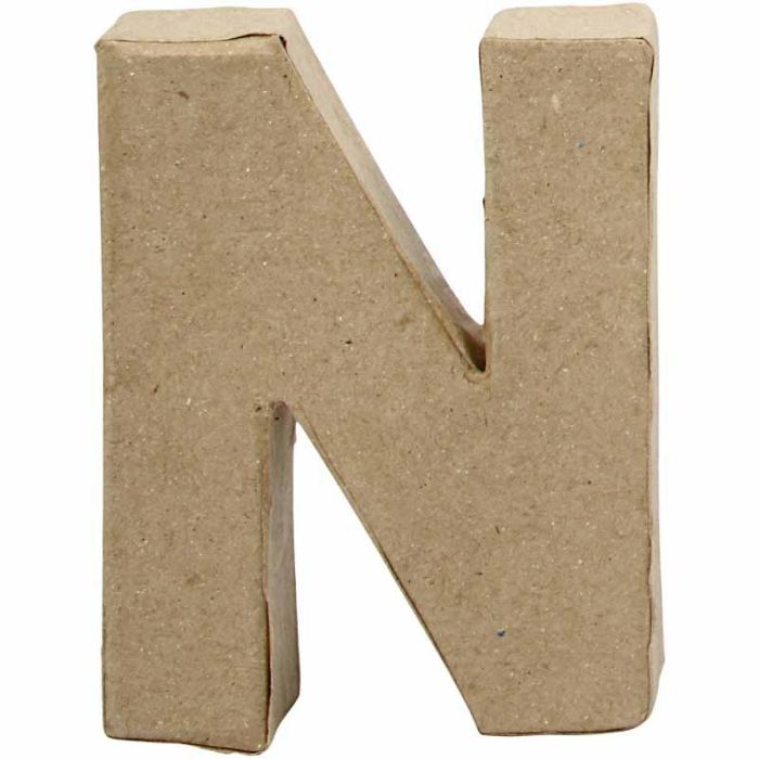 Letra, N, A: 10 cm, A: 7,8 cm, grosor 2 cm, 1 ud