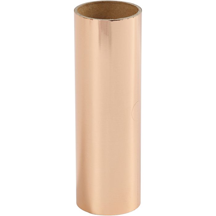 Deco foil , A: 15,5 cm, grosor 0,02 mm, dorado rosado, 50 cm/ 1 rollo