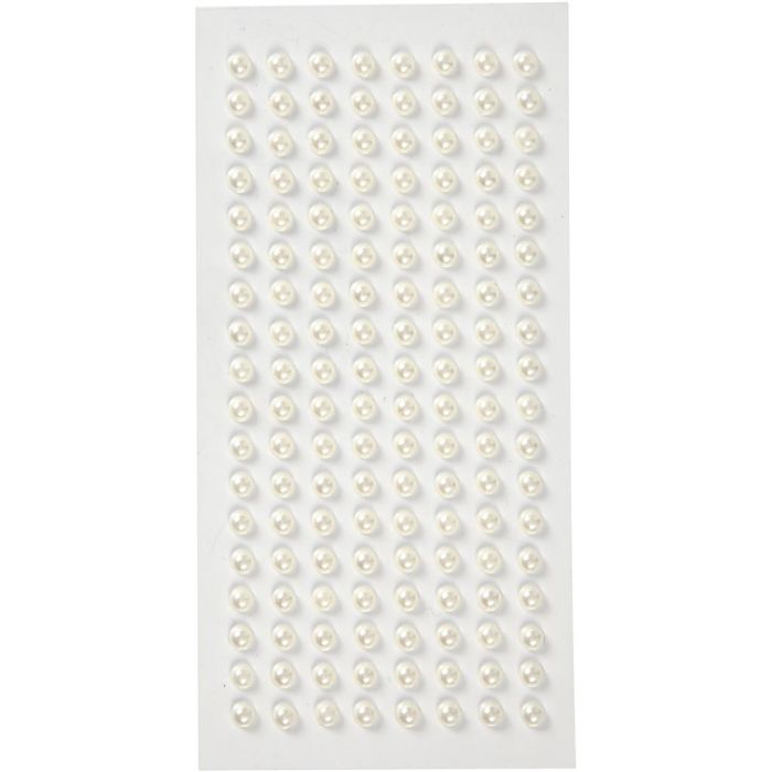 Medias Cuentas, dia 5 mm, blanco, 144 ud/ 1 paquete