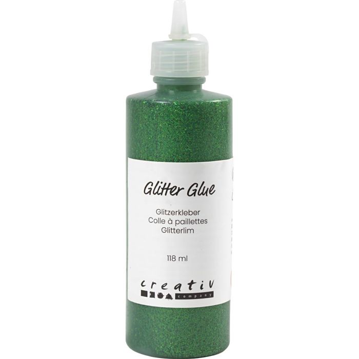 Pegamento con purpurina, verde, 118 ml/ 1 botella