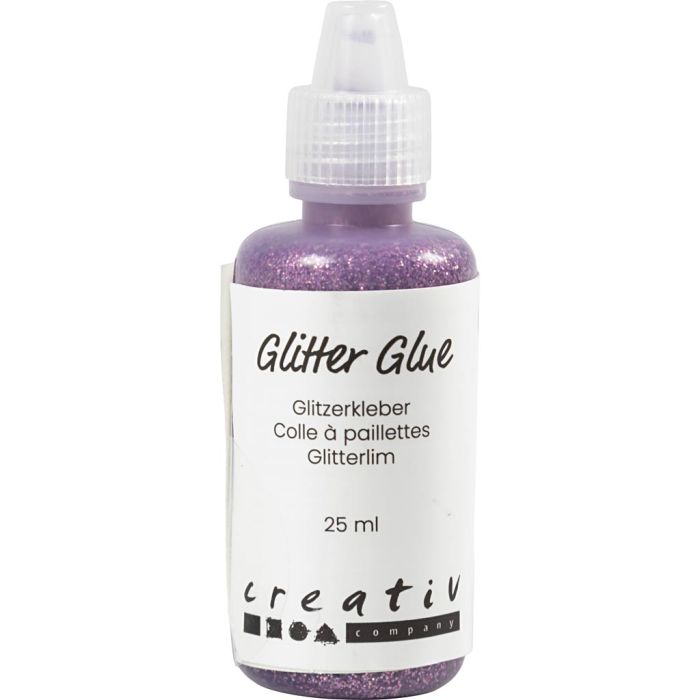 Pegamento con purpurina, morado, 25 ml/ 1 botella