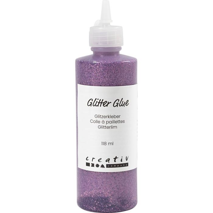 Pegamento con purpurina, morado, 118 ml/ 1 botella
