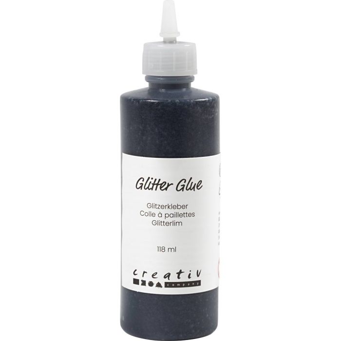 Pegamento con purpurina, negro, 118 ml/ 1 botella