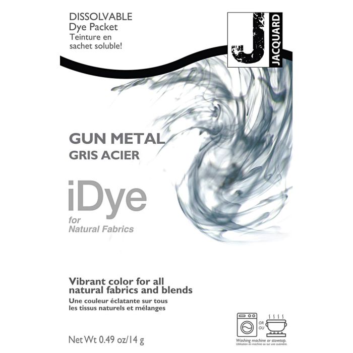 iDye para tejidos naturales, gris metalizado, 14 gr/ 1 paquete