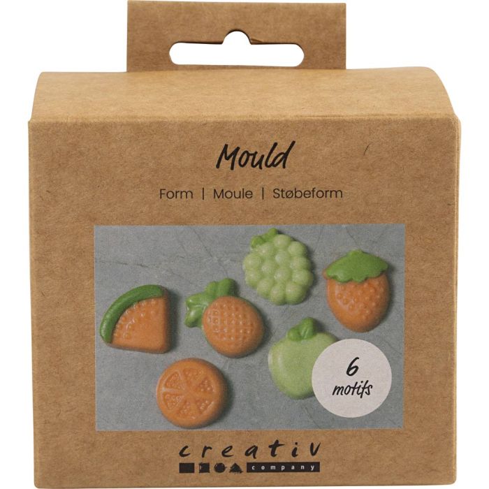 Moldes, Fruta, A: 1,8 cm, L. 4,5-6 cm, 6 ud/ 1 paquete