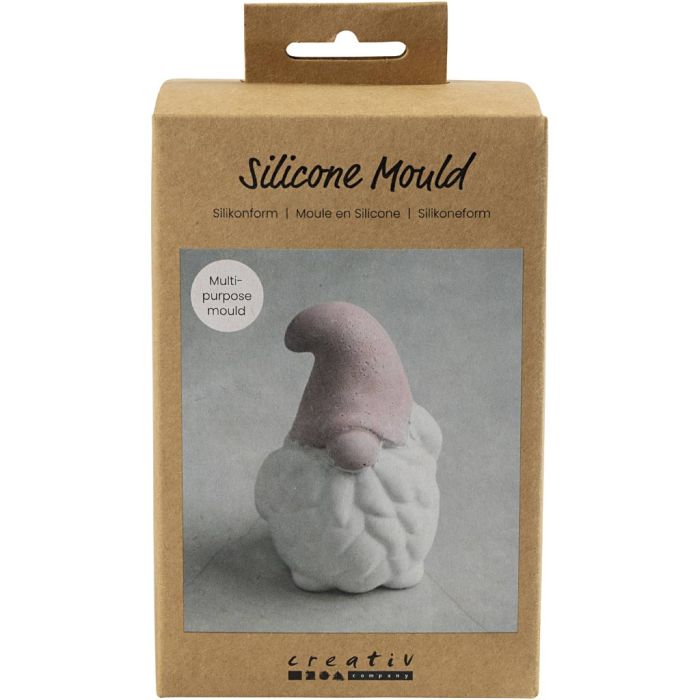 Molde de Silicona, Papá Noel, A: 10 cm, A: 6,5 cm, mate transparente, 1 ud/ 1 paquete