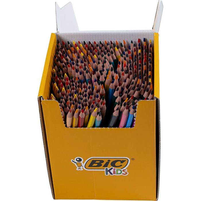 BIC Lápices de Colores Evolution BIC KIDS, L. 17,5 cm, mina 3 mm, surtido de colores, 288 ud/ 1 paquete