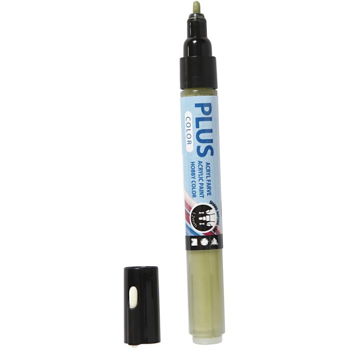 Surtido rotuladores Plus Color , L. 14,5 cm, trazo ancho 1-2 mm, eucalipto, 5,5 ml, 1 ud