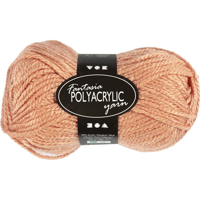 Fantasia lana acrílica, L. 80 m, usando agujas 4,5-5, polvo, 50 gr/ 1 bola
