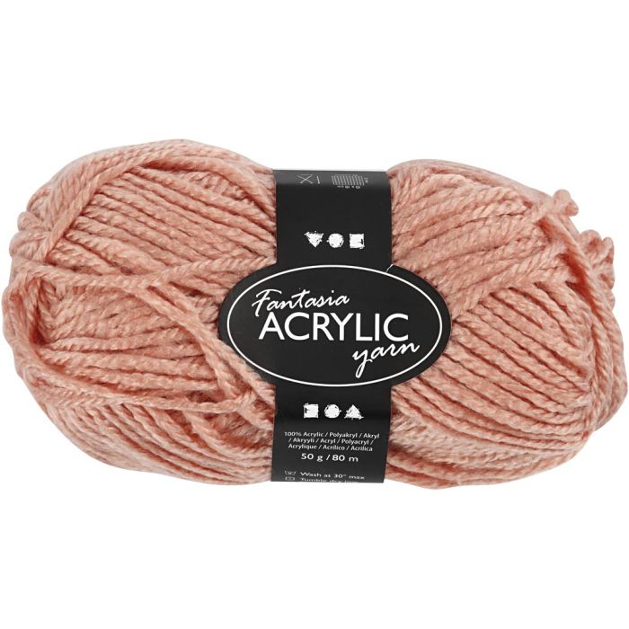 Fantasia lana acrílica, L. 80 m, polvo, 50 gr/ 1 bola