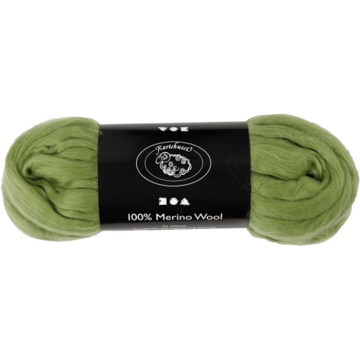 Lana Merino, grosor 21 my, cactus, 100 gr/ 1 paquete