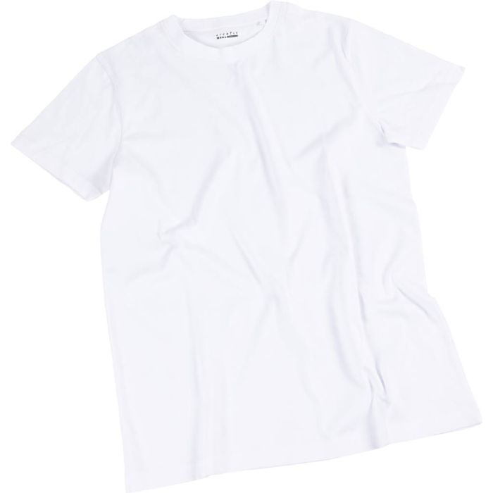 Camisetas, A: 55 cm, medidas large, cuello redondo, 145 gr, blanco, 1 ud