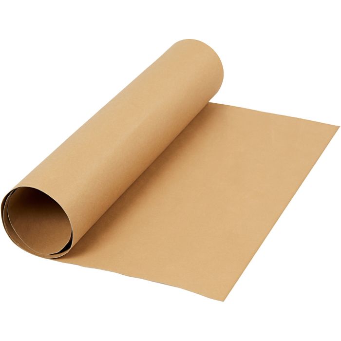 Papel imitación cuero, A: 50 cm, una cara de color, 350 gr, marrón claro, 1 m/ 1 rollo