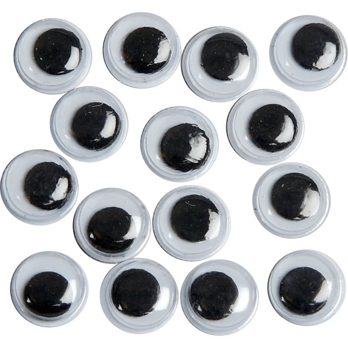 Ojos Móviles, sin adhesivo, dia 8 mm, 1000 ud/ 1 paquete